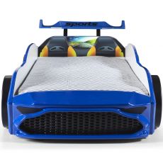 Дитяча ліжко машина GT18 4x4 Turbo Blue з підсвіткою, спойлер